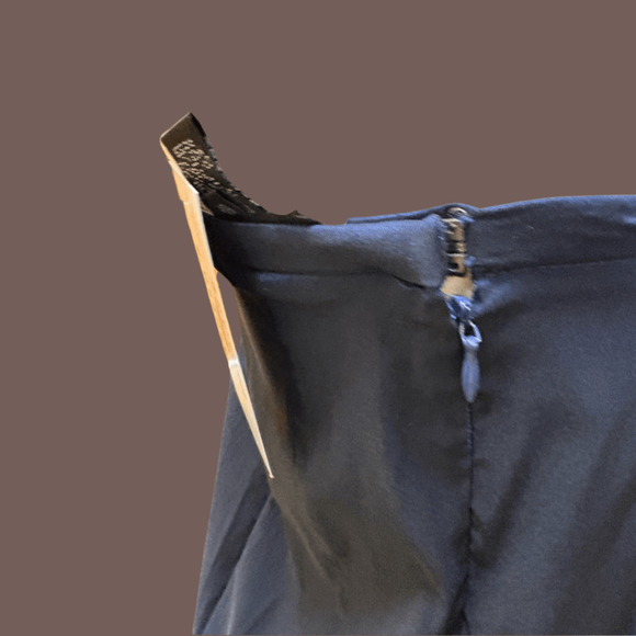 Xscape Navy Strapless Gown | Elegant Y2K | Size 6P | Vintage - Picture 5 of 5